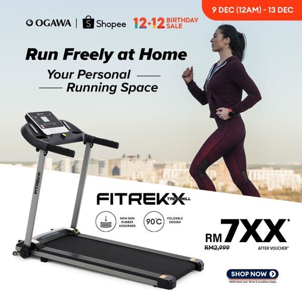 Ogawa x Shopee Birthday Sale – FitrekX Treadmill