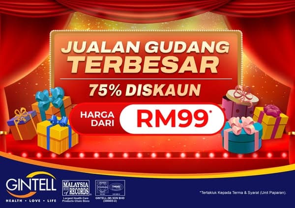 GINTELL Clearance Sale Starting from Just RM99!