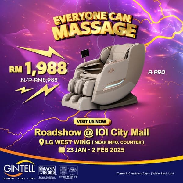 GINTELL: Exclusive Roadshow Deals Starting from RM1,988!