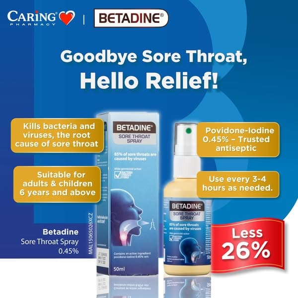 CARiNG Pharmacy has your fast-acting defense against sore throats and cold symptoms 🤧💥