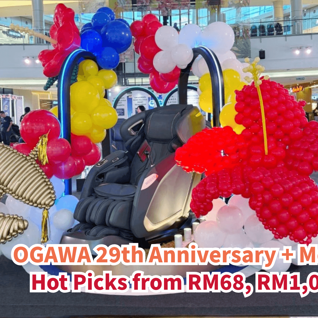 OGAWA 29th Anniversary + Merdeka + RM10,000 Trade-In, Hot Picks from RM68, RM1,000,000 in Prizes to Be Won!