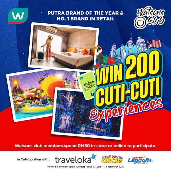 Watsons | CLUB MEMBERS, Your Dream Getaway Awaits! 🌴✈️