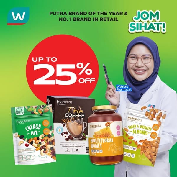 Watsons | Health Essentials Now Up to 25% OFF! 💪🛒