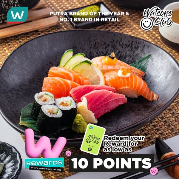 Watsons makes every meal more rewarding for our Club Members! 🍽️🎉
