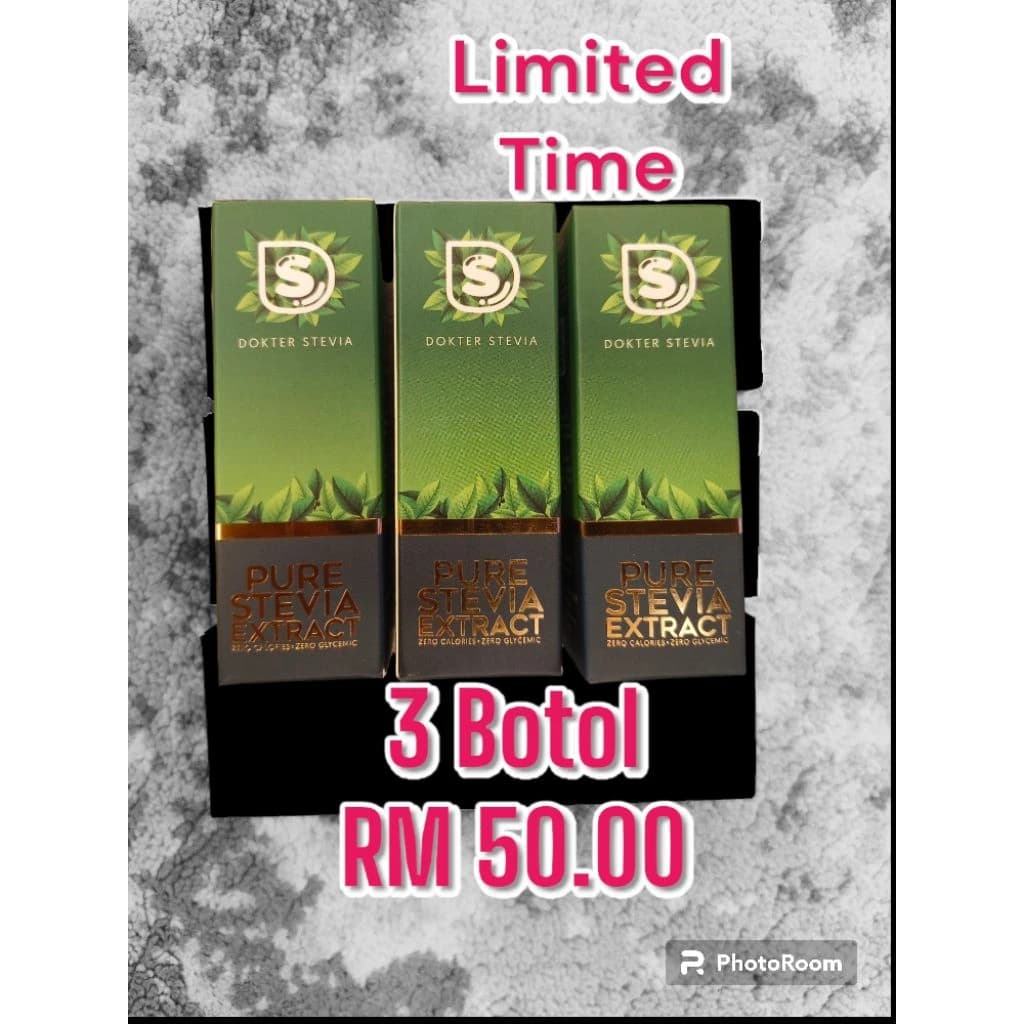 3 Bottles Dokter Stevia by Dr. Man TTDI – Only RM50