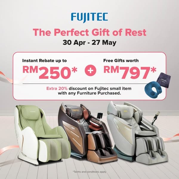 FUJITEC Malaysia looking for a gift that truly makes a difference? Give the gift of comfort and relaxation 🎁✨