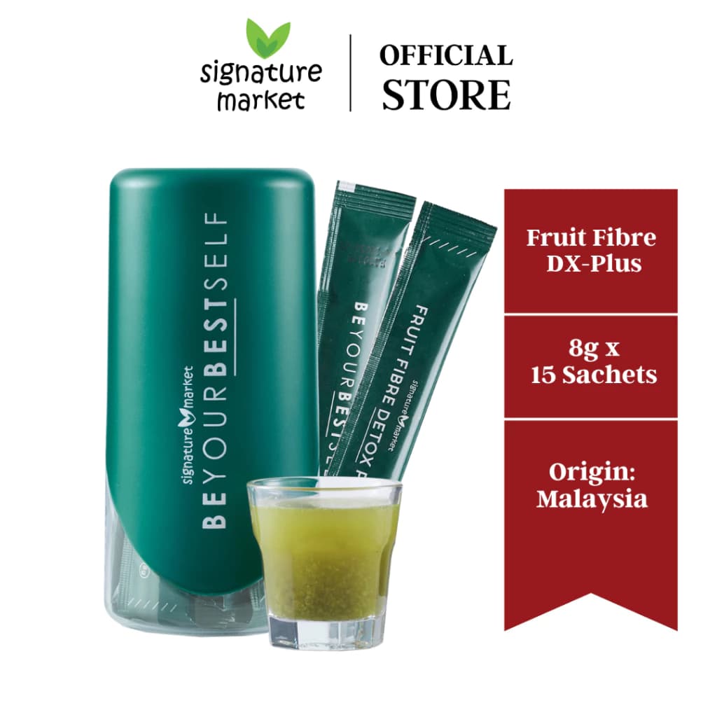 Signature Market Fruit Fibre DX-PlusDetox & Digestive Support | 15 Sachets + Shaker