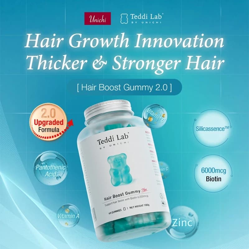 Give Your Hair Some Extra Love with Teddi Lab Hair Boost Gummies! ✨💇‍♂️